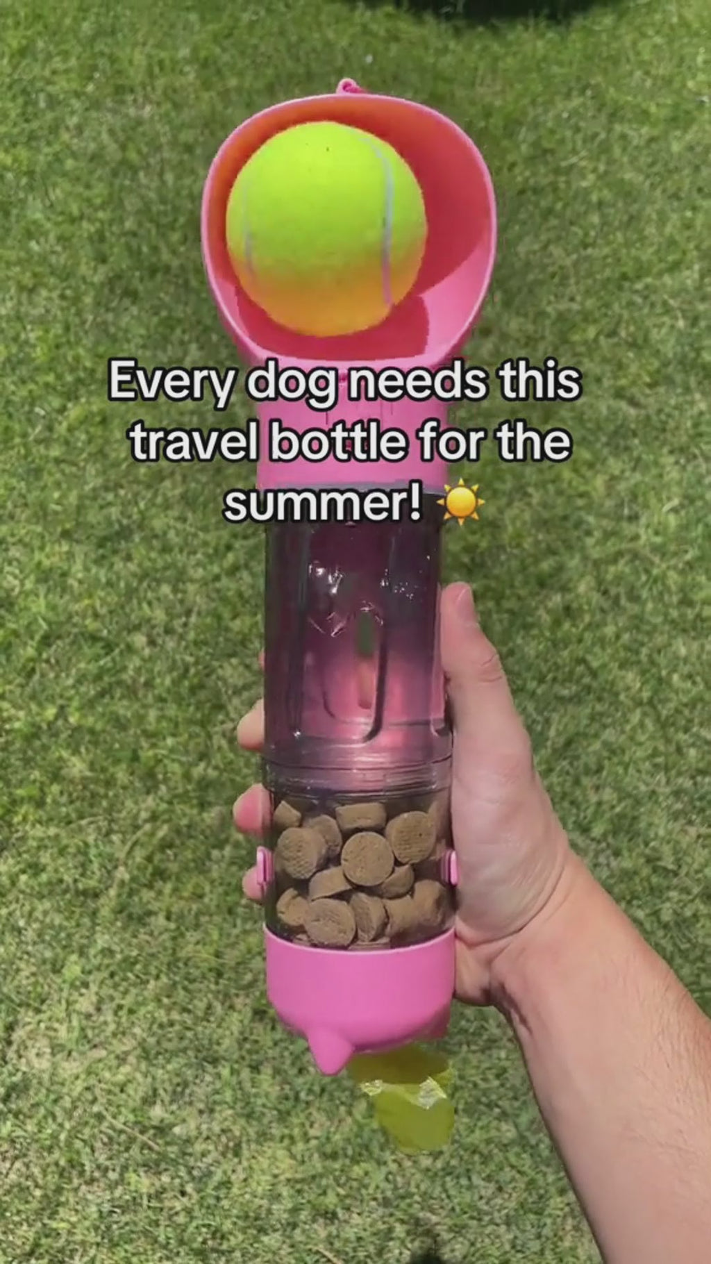 3-in-1 Portable Dog Water Bottle & Feeder